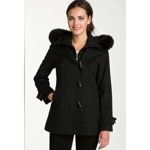 George Simonton Couture Ladies Toggle Coat Wool and Cashmere -Size 10